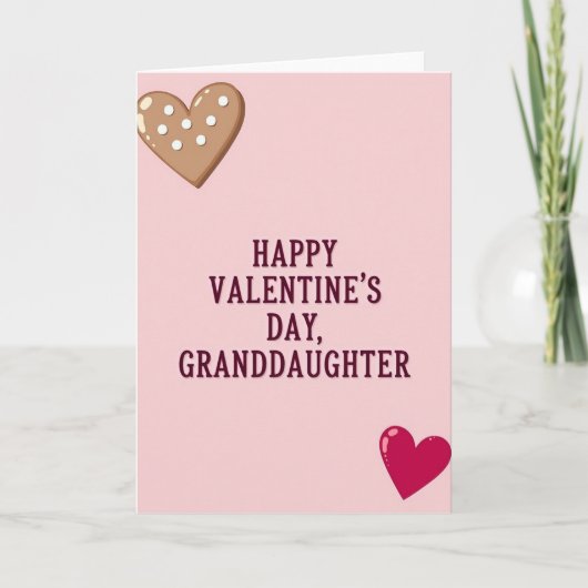 Valentijnsdag kaart voor kleindochter (Voorkant)