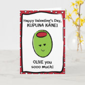 Valentijnsdag Kaart voor Kupuna Kāne (Gele Bloem)