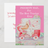 Valentijnsdag-kaart voor leraar feestdagenkaart (Voorkant / Achterkant)
