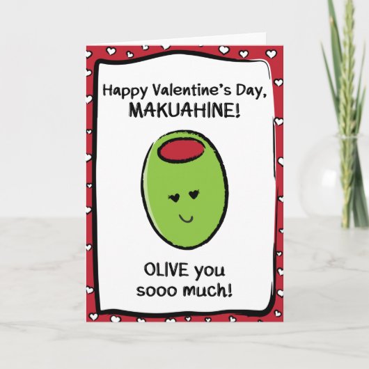 Valentijnsdag Kaart voor Makuahine (Voorkant)