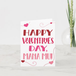 Valentijnsdag Kaart voor Mana Mu