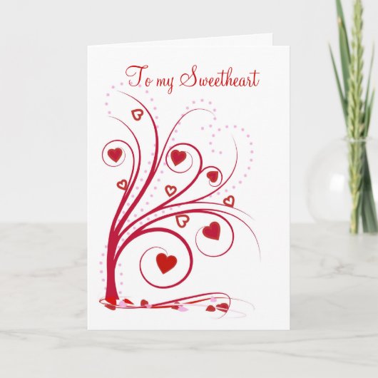 Valentijnsdag Kaart voor mijn liefje (Voorkant)