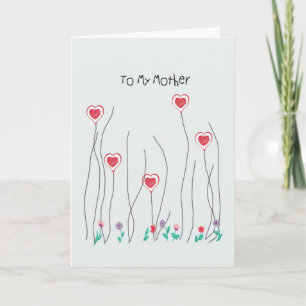 Valentijnsdag kaart voor moeder