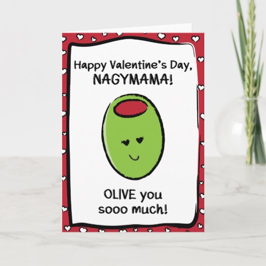 Valentijnsdag Kaart voor Nagymama (Voorkant)