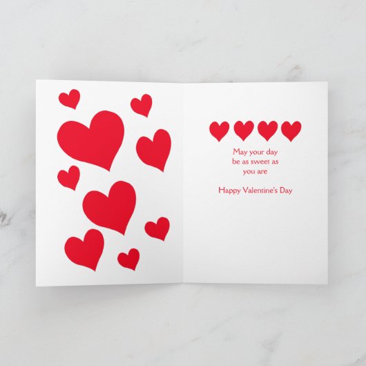 Valentijnsdag Kaart voor nichtje (Binnen)