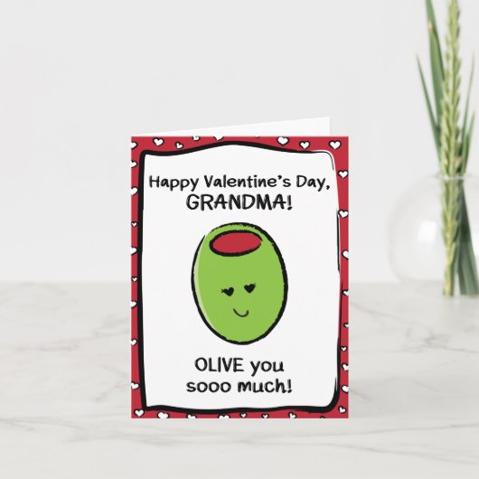 Valentijnsdag Kaart voor oma (Voorkant)