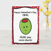 Valentijnsdag Kaart voor Opa (Gele Bloem)