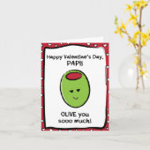 Valentijnsdag Kaart voor Papi (Gele Bloem)