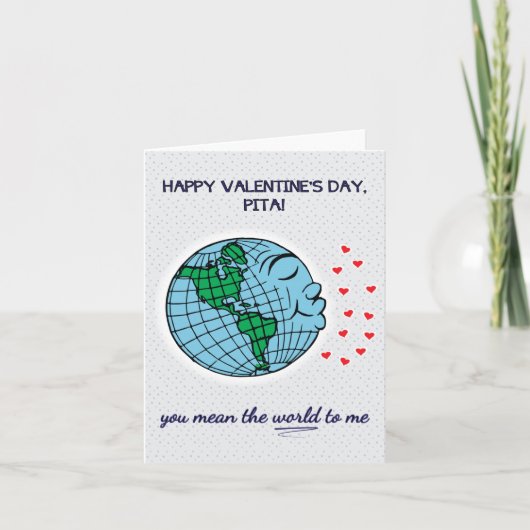 Valentijnsdag Kaart voor Pita (Dad in Hindi) (Voorkant)