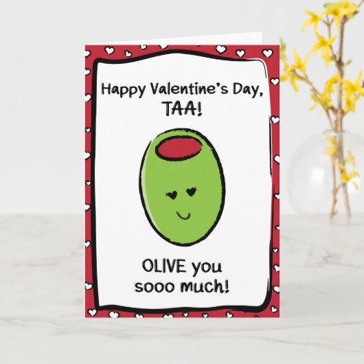 Valentijnsdag Kaart voor Taa (Gele Bloem)