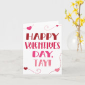 Valentijnsdag Kaart voor Tay (Papa in Tagalog) (Gele Bloem)