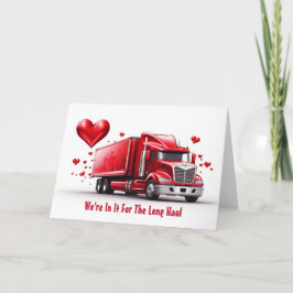 Valentijnsdag Kaart voor truckers