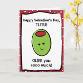 Valentijnsdag Kaart voor Tutu (Gele Bloem)