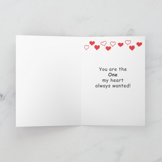 Valentijnsdag kaart voor uw speciale (Binnen)