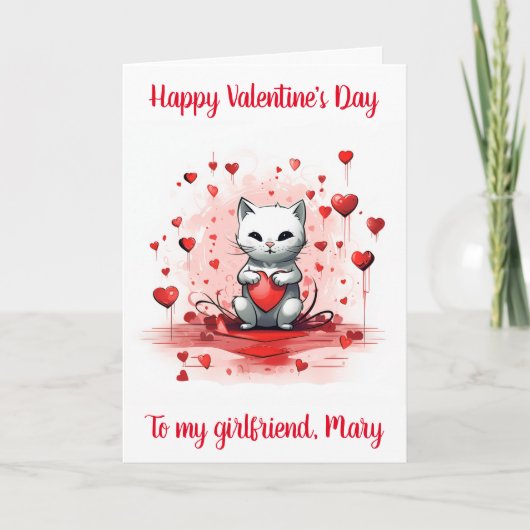 Valentijnsdag Kaart voor Vriendin (Voorkant)
