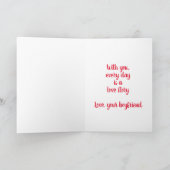 Valentijnsdag Kaart voor Vriendin (Binnen)