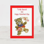 Valentijnsdag Kaart voor zoon (Voorkant)