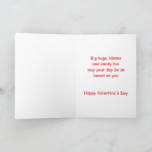 Valentijnsdag Kaart voor zoon (Binnen)