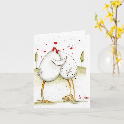 Valentijnsdag Kaart - Wees van mij! (Gele Bloem)