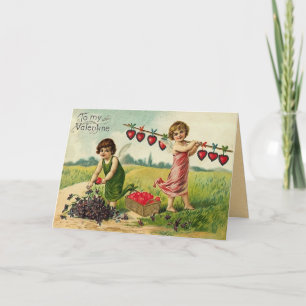 Valentijnsdag Kaart weggevoerd met liefde