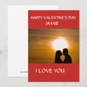  VALENTIJNSDAG KAART ZONSONDERGANG IK HOU VAN JE (Voorkant / Achterkant)