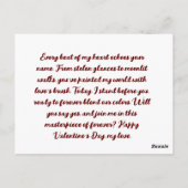 Valentijnsdag Kaarten (Achterkant)