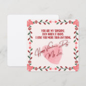 Valentijnsdag kaarten (Voorkant / Achterkant)