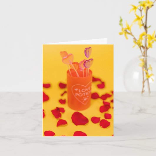 Valentijnsdag kaarten (Gele Bloem)