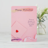 Valentijnsdag Kaarten foto's van gelukkige momente (Staand voorkant)