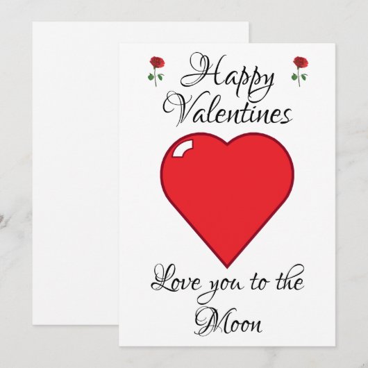 Valentijnsdag Kaarten Hartmut (Voorkant / Achterkant)