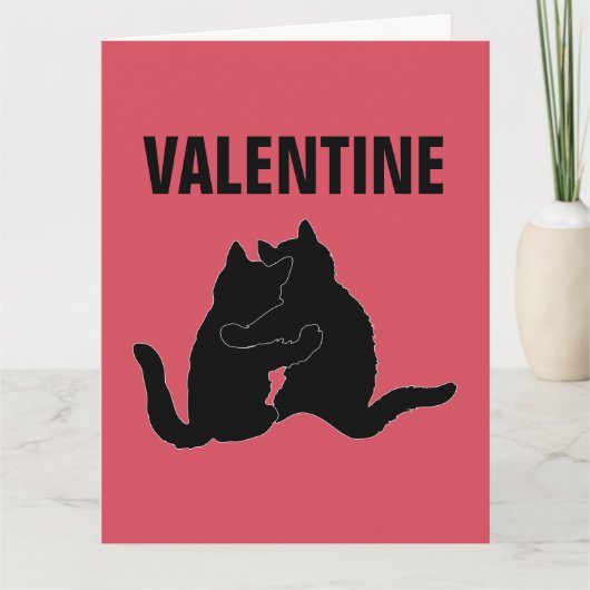VALENTIJNSDAG KAARTEN MET KAT, ALLE 9 LEVENS  (Voorkant)