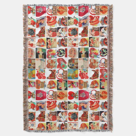  Valentijnsdag kaarten retro goot deken (Voorkant Verticaal)