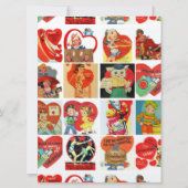 Valentijnsdag kaarten retro uitnodigingen (Voorkant)