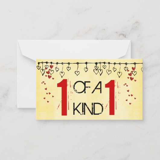 Valentijnsdag Kaarten voor kinderen Notitiekaartje (Voorkant)