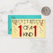 Valentijnsdag Kaarten voor kinderen Notitiekaartje (Voorkant / Achterkant in situ)