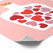 Valentijnsdag kaartontwerp poster (Hoek)