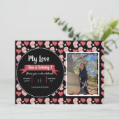 Valentijnsdag  Kabouter Doodle Kinderfeestje Foto  Kaart (Staand voorkant)