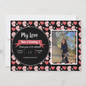 Valentijnsdag Kabouter Doodle Kinderfeestje Foto U Kaart (Voorkant)