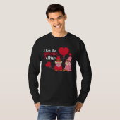 Valentijnsdag Kabouter Dwergen Partner Koppel Lief T-shirt (Voorkant volledig)