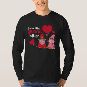 Valentijnsdag Kabouter Dwergen Partner Koppel Lief T-shirt