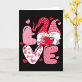 Valentijnsdag Kabouter Liefde  Kaart (Gele Bloem)