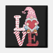 Valentijnsdag Kabouter Liefdes Koppel Cadeaus voor Magneet (Voorkant)