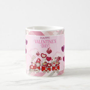 Valentijnsdag Kabouters in een Trein Koffiemok