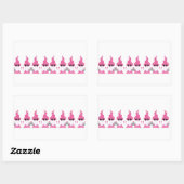 Valentijnsdag kabouters rechthoekige sticker (Vel)