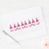 Valentijnsdag kabouters rechthoekige sticker (Envelop)