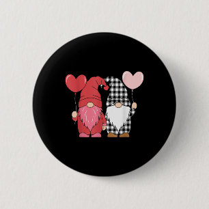 Valentijnsdag kabouters Schattige Rode Harten Lief Ronde Button 5,7 Cm