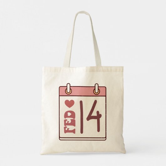 Valentijnsdag Kalender Tote Bag (Achterkant)