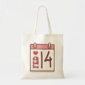 Valentijnsdag Kalender Tote Bag (Voorkant)