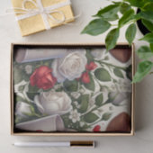 Valentijnsdag Kalf met Bloemenarrangement Tissuepapier (Geschenk)