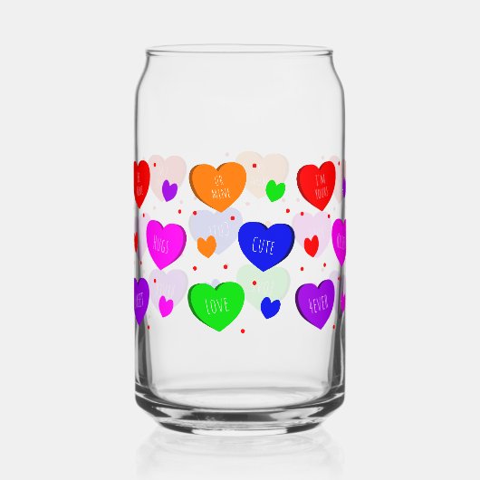 Valentijnsdag kan glas wikkelen (Achterkant)